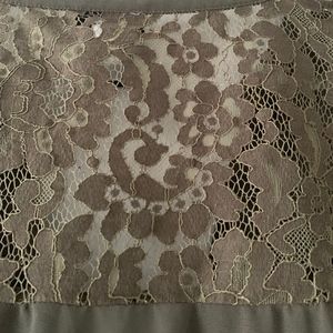 Torrid Olive Green Blouse  with Lace